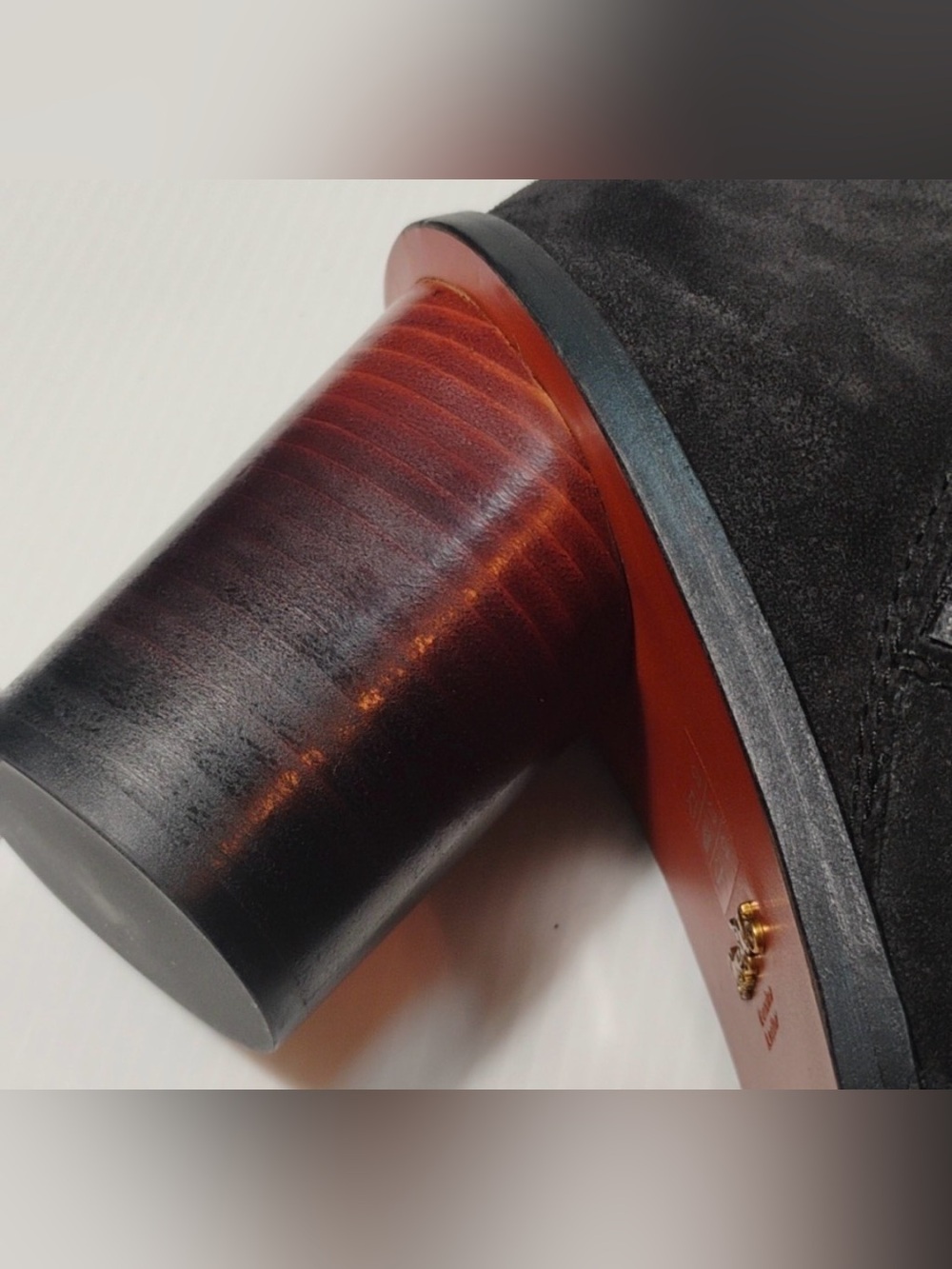 🔥 Coach MOTO open toe booties in black suede with decorative straps - Picture 5 of 13